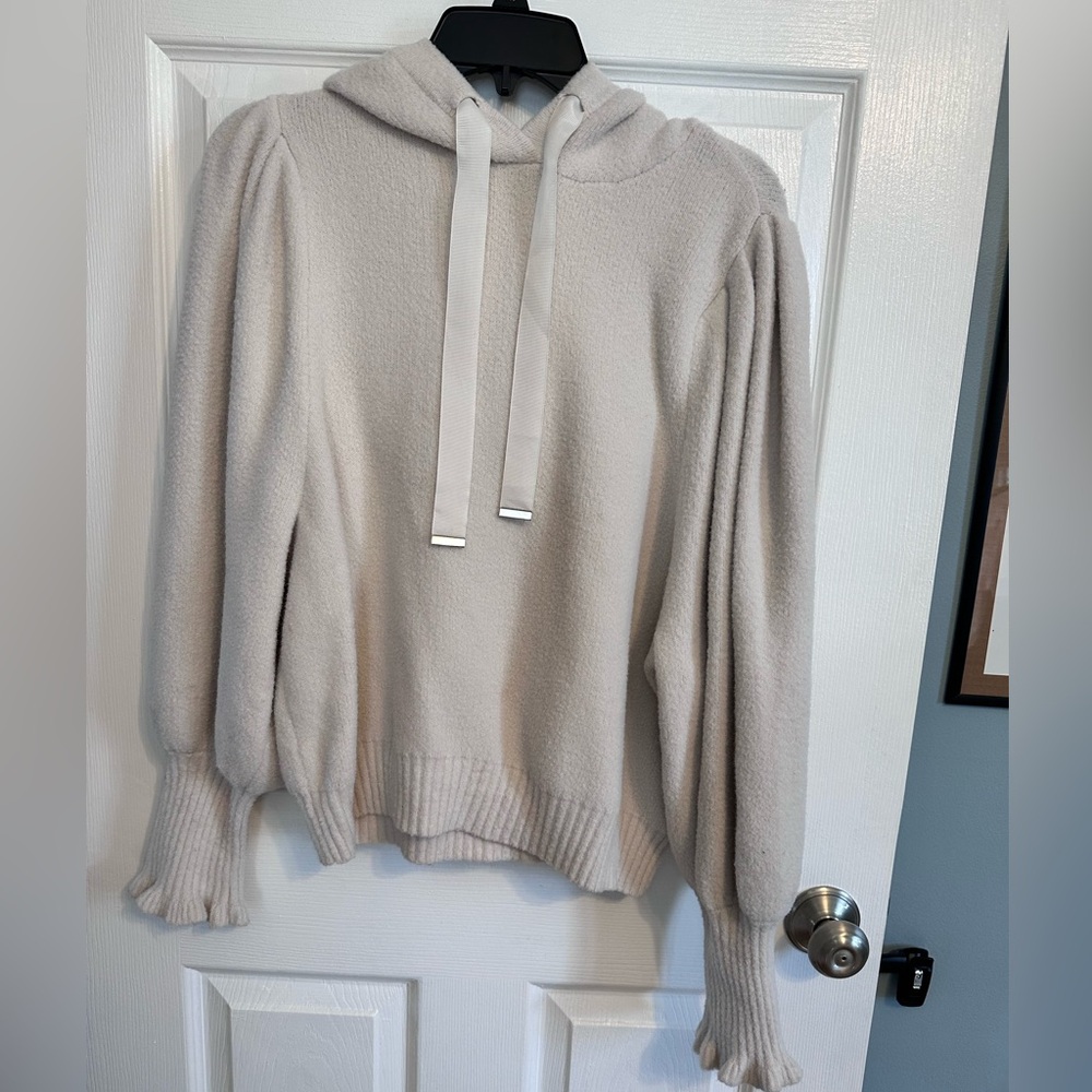 Express Cream Cowl Neck Sweater